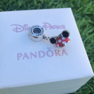 Pandora Disney Minnie Ear Hat Dangle Charm
